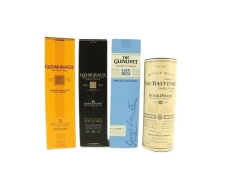 Whiskey: [Scotch]&nbsp;The Glenlivet Founder Reserve single Malt Scotch Whiskey (boxed); The Balvenie 12 Years single Malt (b