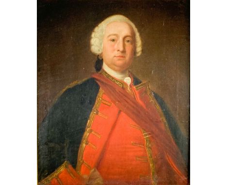 Circle&nbsp;of&nbsp;Thomas&nbsp;Hudson&nbsp;(1701- 1779)&nbsp;  Portrait of an Officer of the&nbsp;Royal Irish Artillery&nbsp