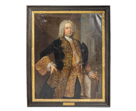 Stephen Slaughter (1697-1765) Portrait of Sir Edward O Brien, 2nd Baronet&nbsp;MP c. 1735 O.O.C., 126cms x 99cms (49 1/2" x 3