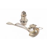 A heavy Victorian fiddle and thread pattern silver Soup Ladle, London 1845, 303grams, 10.7 ounces, a
