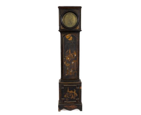 A very good chinoiserie&nbsp;lacquered Longcase Clock,&nbsp;the circular brass dial by J. Aldridge Froust St. City Road, with