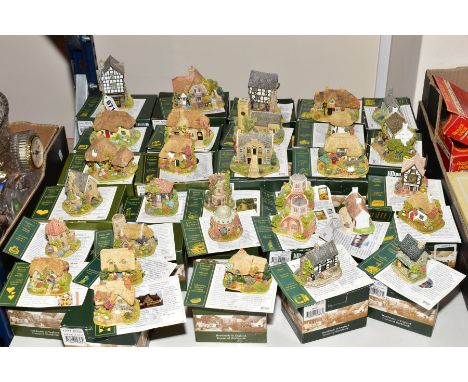 THIRTY ONE BOXED LILLIPUT LANE SCULPTURES FROM BRITISH COLLECTION, all with deeds, 'God's Providence House', 'Love to You', '