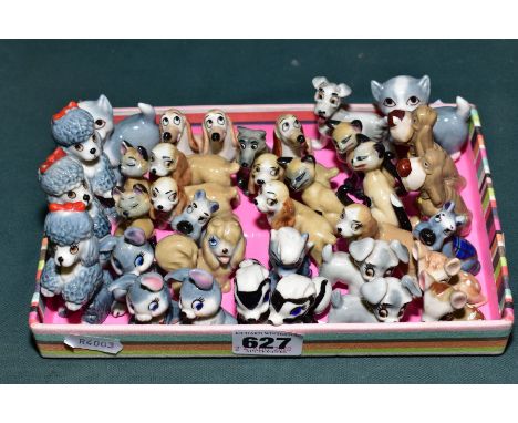 APPROXIMATELY THIRTY FOUR WADE WHIMSIES, four Fifi (Poodle) and two Mitzi Kitten from 'Bengo and his Puppy Friends', the rema