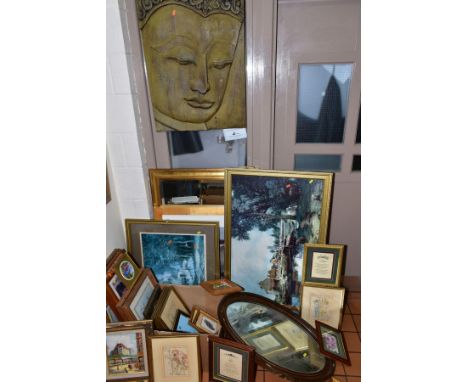 PICTURES AND PRINTS ETC, to include Parisian scene oil on canvas, by T.Cavon?, Ivan Lackovic prints, Walter Crane prints, oth