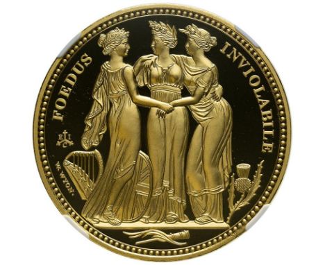 UNITED KINGDOM. ST. HELENA. Elizabeth II, 1952-. Gold 5 pounds, 2021. East India Company. Proof. Commissioned and produced by