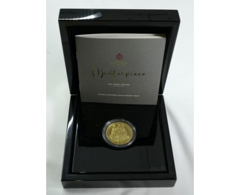 UNITED KINGDOM. ST. HELENA. Elizabeth II, 1952-. Gold 5 pounds, 2021. East India Company. Proof. Commissioned and produced by