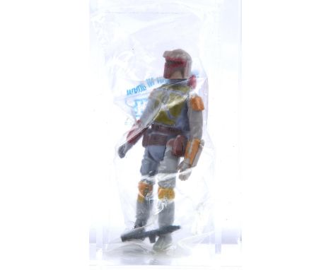 Star Wars. Boba Fett Kenner mail away figure circa 1979 with box, weapon, brochure and note explaining that the rocket is no 