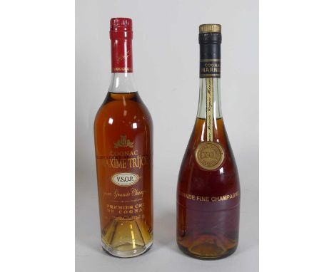 Maxime Trijol VSOP Grand Champagne Cognac, 70cl, 40%, one bottle in carton; and Marnier Lapostolle Grand Fine Champagne Cogna