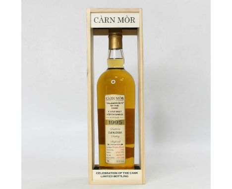 Glenlossie 1995 Carn Mor Celebration of the Cask single malt Scotch whisky, Bourbon barrel, cask No. 1325, bottled 2019, bott