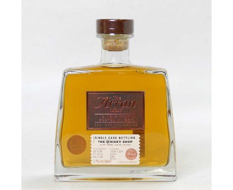 The Arron 1995 single cask #217 for The Whisky Shop Ireland single malt Scotch Whisky, distilled 15/11/95, bottled 08/01/20, 