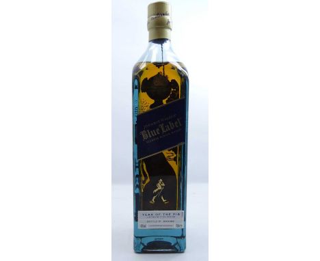 Johnnie Walker Blue Label, Year of the Pig Limited Edition design, blended Scotch Whisky bottle No. 000180, 70cl, 40% one bot