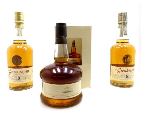Van Ryn's 12 Year Old Potstill Brandy, 75cl, 40%, one bottle in carton; and Glenkinchie 10 Year Old Lowland Scotch Whisky, 70