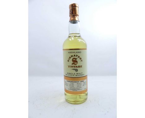 Signatory Aged 12 Years Caperdonich Single Malt Scotch Whisky, distilled 1996, bottled 2008, matured in Hogshead Casks, bottl