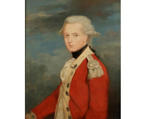 ENGLISH SCHOOL A portrait of the young Nelson in Lieutenants uniform, oil on canvas, 27" x 32". Provenance: The Peter Wood Co
