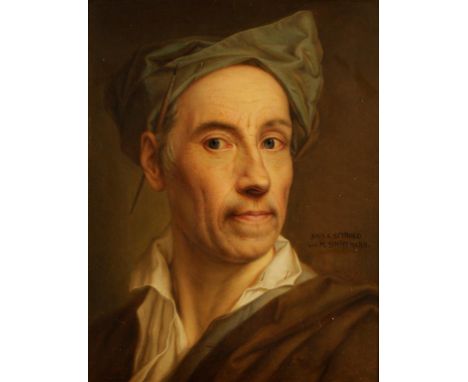 MARIA SCHOFFMANN (1859-1941) After Christian Seybold (1695-1768) A head and shoulders portrait of Seybold after the original 