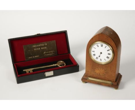 PETER WOOD: A PRESENTATION KEY "Presented to Peter Wood, July 9, 1987, by Harold Washington, Mayor of the City of Chicago", a