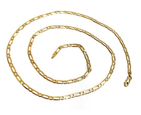 A 9ct gold chain, 54.5cmL, approx. 5.4g