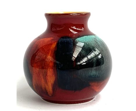 A small Poole pottery 'Lava' vase, 10.5cmH 