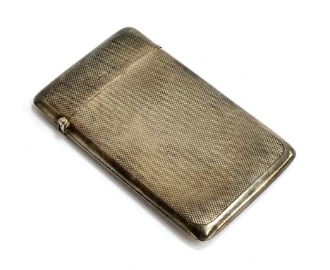 An engine turned cigarette case by Adie Brothers Ltd, Birmingham 1930 