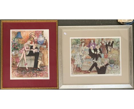 Sue Macartney Snape, 'Who Cares About Titles Anyway', 'The English Dog at Home' and 'Charades', limited edition print, signed