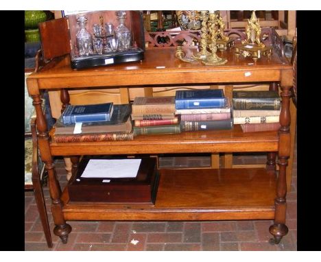 A 19th century mahogany three tier buffet 
