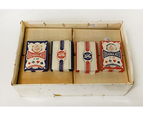 LARGE COLLECTION OF VINTAGE QUADRILATO PLAYING CARDS - MOST UNPACKED