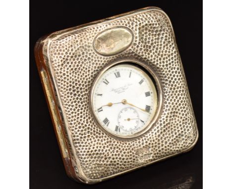 Showering &amp; Sons of Bristol hallmarked silver keyless winding open faced pocket watch with inset subsidiary seconds dial,