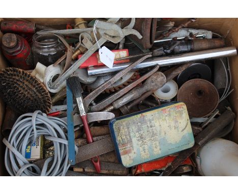 Hand tools, to include chisels, files, wrenches, drill bits etc.  (qty)