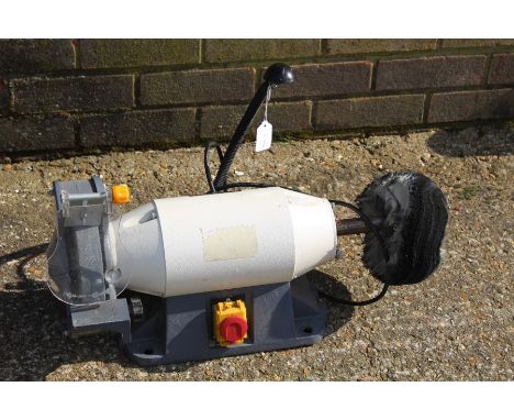 Axminster 8" grinder/ polisher, with attached light