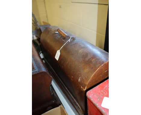 Singer manual sewing machine, housed in a domed case