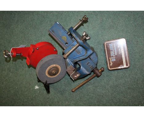 Record No.1 bench vice, Metabo manual operated grinder (2)