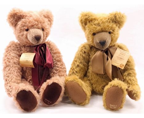 Hermann Spielwaren teddy bear pair including: (1) Time Honoured Classics 16452-2, LE 30, mohair, swing label certificate, 24"