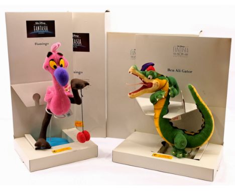 Steiff Disney Fantasia pair including: (1) Flamingo, white tag 651700, LE 2000, mohair, swing tag certificate, within Fair Pl