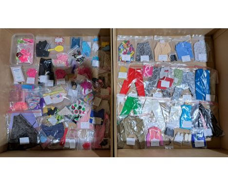 Mattel Barbie and Ken clothing including; shoes, dress, tops e.c.t, unchecked for completeness or correctness; Good to Good P