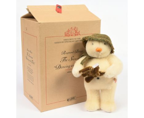 Steiff Raymond Briggs The Snowman "Dancing with Teddy", white tag 661150, LE 1500, mohair, with certificate, Excellent Plus, 
