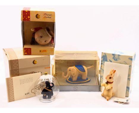 Steiff Group including: (1) Velveteen Rabbit, white tag 657269, LE 1500, certificate, swing label, within Good Plus box, 4.25