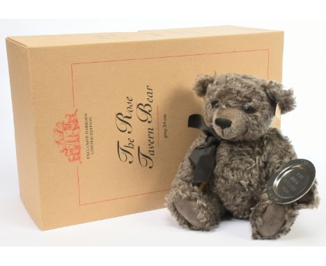 Steiff Harrods Musical Rose Tavern Bear, mohair, LE 2000, white tag 653261 (yellowed), chest tag, certificate, musical box pl