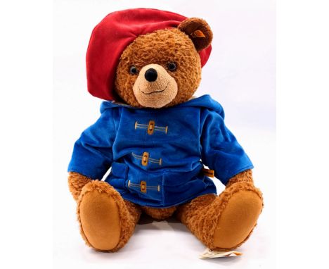 Steiff Paddington Bear, yellow tag 690372, plush, swing label, Good Plus to Excellent Plus; 21"/54cm.