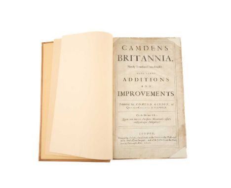 CAMDEN (WILLIAM) 'Camden's Britannia, newly translated into English with large additions and improvements...' London, printed