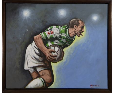 * PETER HOWSON OBE (SCOTTISH b 1958), HENRIK oil on canvas, signed image size 80cm x 95cm, overall size 85cm x 100cm Framed. 