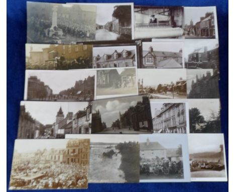 Postcards, Scotland, a good RP selection of 20 topographical and social history cards inc Smithy at Wick, George St, Whithorn