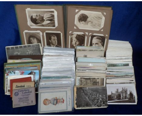 Postcards, an accumulation of approx 600 cards with a mix of mostly UK topographical and subject with a few better RP's inc B