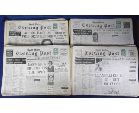 Football Special Newspapers, a collection of 100+ editions of the South Wales Evening Post Football Special newspaper, 1970's