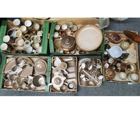 A large quantity of studio and other pottery items including Poole.