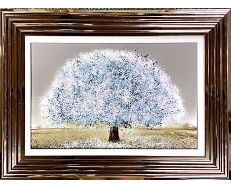 A framed contemporary enhanced print, frame size 55 x 75cm.