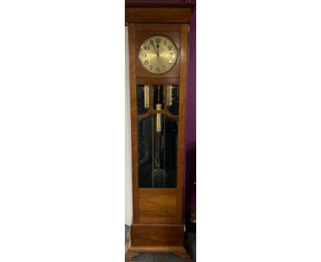 An early 20thC mahogany cased longcase clock, H. 210cm.