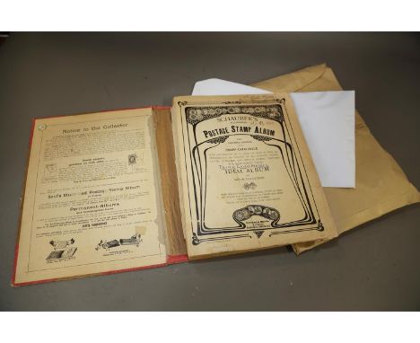 An album of late 19th/early 20th century world stamps, a collection of loose stamps and first day covers, etc 