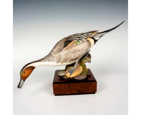 Limited edition; naturalistic bone china model of a duck. Royal Worcester backstamp. Certificate of Authenticity included. Th