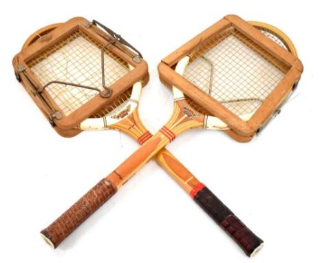 Two vintage Dunlop Maxply tennis racquets