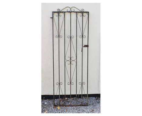 Wrought iron gate, 70cm x 186cm high